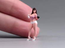 Load image into Gallery viewer, 1:64 Painted Figure Model Miniature Resin Diorama Sand Toy Pink Top Sexy Beauty
