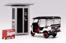 Load image into Gallery viewer, SH 1:64 EV Tuk Tuk Tricycle Charging Station Sport Model Diecast Metal Car New
