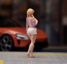 Load image into Gallery viewer, 1:64 Painted Figure Model Miniature Resin Diorama Sand Toy Pretty Blond Girl
