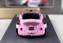 Load image into Gallery viewer, HKM 1:64 Pink VW RWB Beetle #23 Convertible Sports Model Diecast Metal Car New Collection
