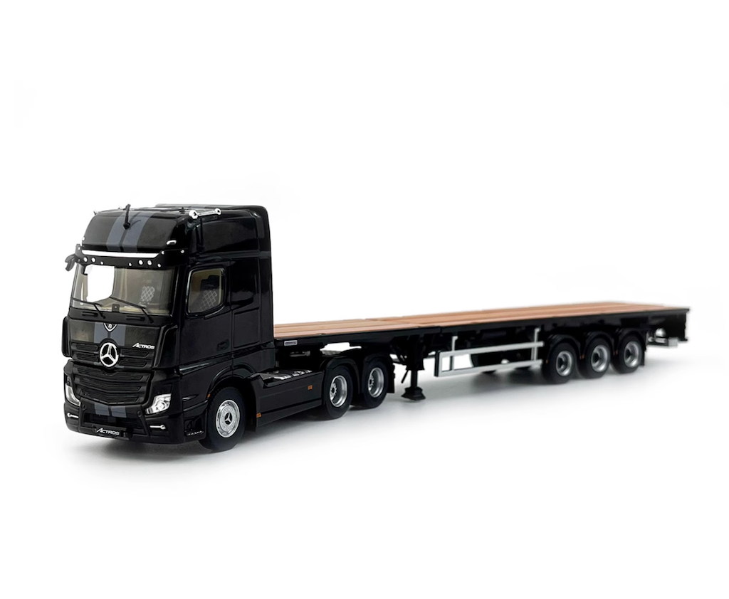 GCD 1:64 Actros Gigaspace Scalable Trailer Truck Model Diecast Metal Car BN