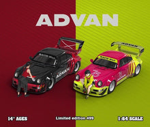 Load image into Gallery viewer, MS 1:64 RWB 964 GT Advan Figure Sports Classic Model Diecast Metal Car New Collection
