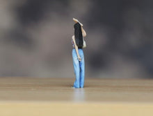 Load image into Gallery viewer, 1:64 Painted Figure Model Miniature Resin Diorama Sand Beauty Girl Lady Denim
