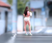 Load image into Gallery viewer, 1:64 Painted Figure Model Miniature Resin Diorama Sand Toy Pink Top Sexy Beauty
