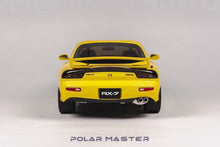 Load image into Gallery viewer, Polar Master 1:18 Yellow RX7 FD Spirit R Engine Sport Model Diecast Metal Car
