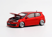 Load image into Gallery viewer, Maxwell 1:64 Red VW Golf GTI MK6 VIP BBS Sports Model Diecast Metal Car New Collection
