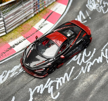 Load image into Gallery viewer, CM 1:64 Black Carbon 765LT Racing Sports Model Diecast Metal Car New Collection
