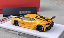 Load image into Gallery viewer, 1:64 Flame Yellow Huracan GT LP610 LBWK Racing Sport Model Diecast Resin Car
