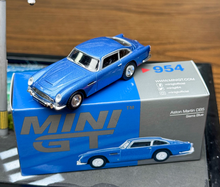 Load image into Gallery viewer, Minigt 1:64 Blue Aston Martin DB5 Classic Sports Model Diecast Metal Car New Collection
