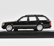 Load image into Gallery viewer, Mortal 1:64 Black S124 E300 Wagon Roof Bike Model Diecast Metal Car New

