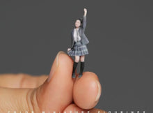 Load image into Gallery viewer, 1:64 Painted Figure Model Miniature Resin Diorama Sand CheerLeading Girl Uniform
