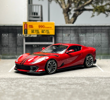 Load image into Gallery viewer, TOC 1:64 Red 812C Coupe Racing Sports Model Diecast Metal Car BN
