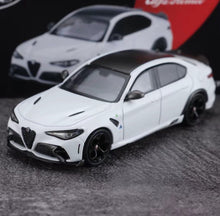 Load image into Gallery viewer, BBR 1:64 White Romeo Giulia GTA Sedan Sports Model Diecast Metal Car New Collection
