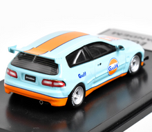 Load image into Gallery viewer, 1:64 JDM Blue Gulf Civic EG6 Pandem Racing Sports Model Diecast Metal Car New
