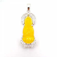 Load image into Gallery viewer, Nature Jade Guanyin Pendant Necklace Gift Jewelry charm Blessing Fortune New dd
