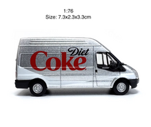 Load image into Gallery viewer, 1:76 2006 Silver Coke Transit Delivery Van LWB Model Diecast Metal Car New Collection
