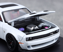Load image into Gallery viewer, SH 1:64 White Challenger SRT Muscle Hellcat Sport Model Diecast Metal Car New Collection
