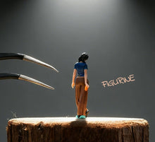 Load image into Gallery viewer, 1:64 Painted Figure Model Miniature Resin Diorama Toy Sand Stand Posting Girl
