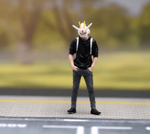 Load image into Gallery viewer, 1:64 Painted Figure Model Miniature Resin Sand cool man boy backpack Style
