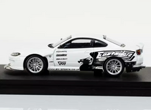Load image into Gallery viewer, SW 1:64 White JDM Silvia S15 Drift Rocket Bunny Model Diecast Metal Car New Collection
