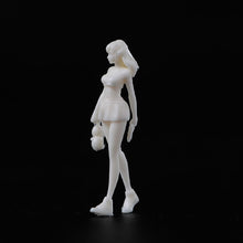 Load image into Gallery viewer, 1:64 Painted Unpainted Figure Model Miniature Resin Diorama Pretty Walking Girl New
