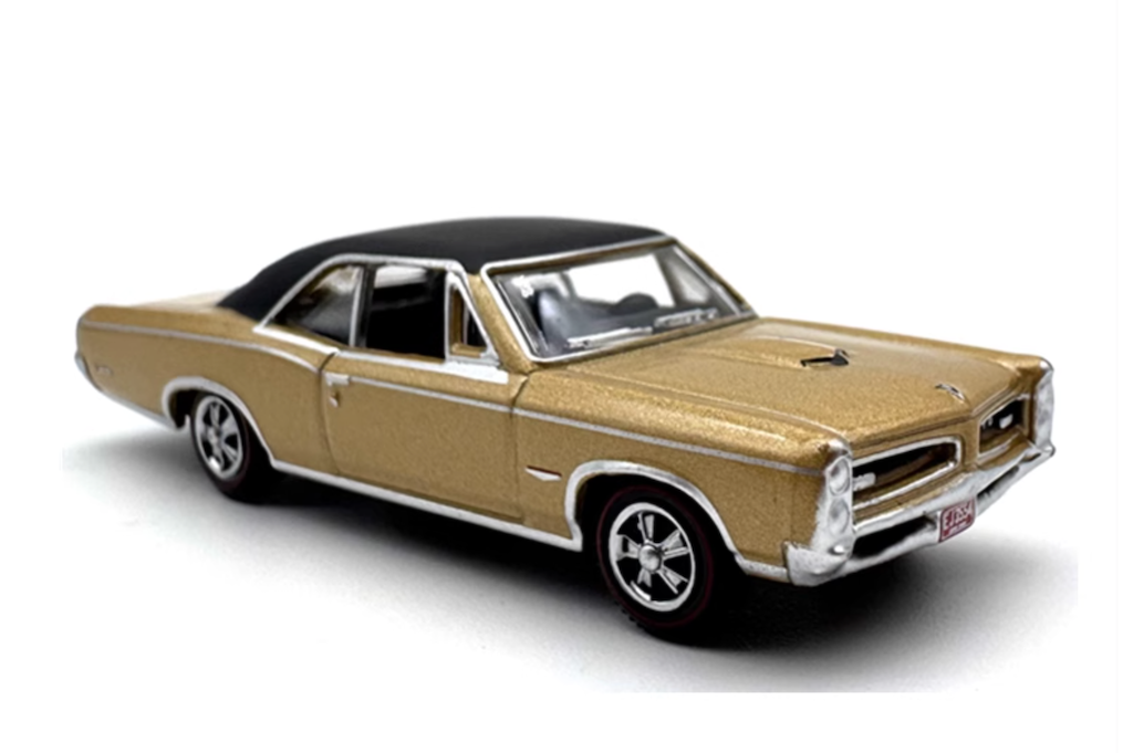 1:87 Gold Pontiac GTO Coupe Classic Sports Model Diecast Metal Car New Collection