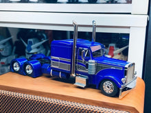 Load image into Gallery viewer, 1:64 596 Blue Peterbilt W983 379 Truck Tractor Model Diecast Metal Car New Collection
