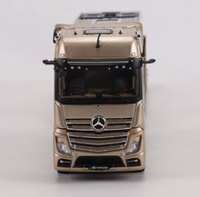 Load image into Gallery viewer, GCD 1:64 Gold Actros Gigaspace 4x2 Trailer Truck Model Diecast Metal Car New Collection
