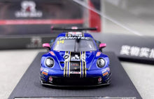 Load image into Gallery viewer, SR 1:64 Blue 911 GT3 R #14 Racing Sports Model Diecast Metal Car New Collection
