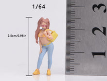 Load image into Gallery viewer, 1:64 Painted Figure Model Miniature Resin Sand Diorama Pretty Girl Trendy Look
