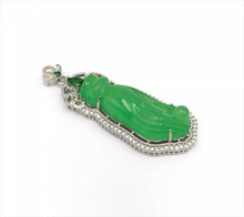 Load image into Gallery viewer, Nature Jade Budha Hand Pendant Necklace Gift Jewelry charm Blessing Lucky New c
