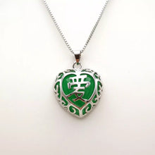 Load image into Gallery viewer, Nature Jade Love Pendant Necklace Gift Jewelry charm Blessing Adore Jewelry c

