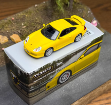 Load image into Gallery viewer, Tarmac 1:64 Yellow 911 GT3 Type 996 Sports Model Diecast Metal Car New Collection
