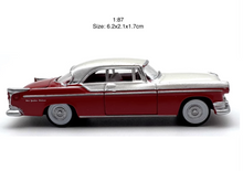 Load image into Gallery viewer, 1:87 Red 1955 Chrysler Coupe Sports Classic Model Diecast Metal Car New Collection
