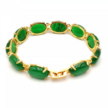 Load image into Gallery viewer, Nature Jade Beaded Bracelet Jewelry Blessing Lucky Fortune Gift For Her Green r

