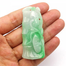 Load image into Gallery viewer, Nature Jade Bamboo Pendant Necklace Gift Jewelry charm Blessing Lucky Fortune a

