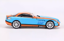 Load image into Gallery viewer, SH 1:64 Blue Gulf SLR Mclaren Racing Sports Coupe Model Diecast Metal Car New Collection
