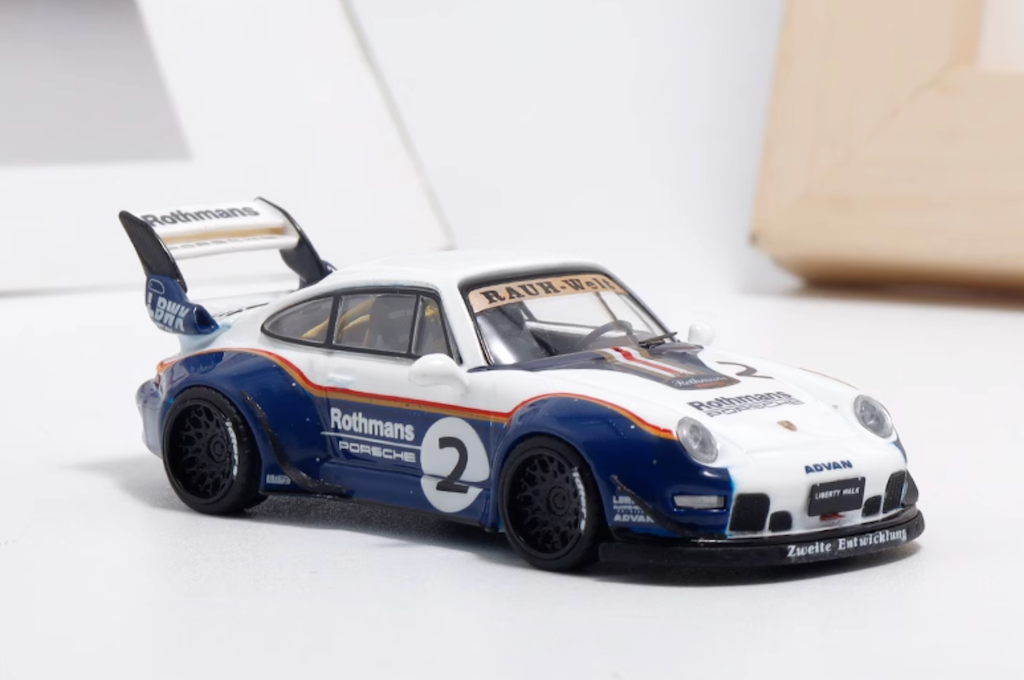 Top 1:64 RWB 993 #2 LBWK Racing Sports Classic Model Diecast Metal Car New Collection