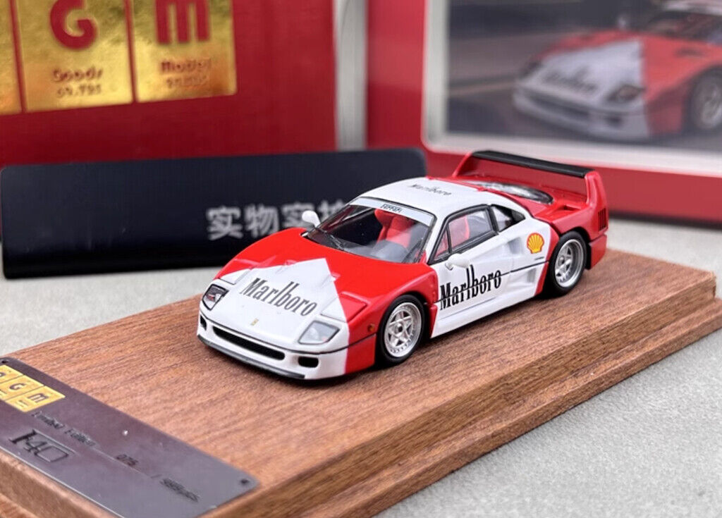 PGM 1:64 Red F40 Racing Sports Model Diecast Metal Car New Collection