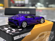 Load image into Gallery viewer, TOC 1:64 Purple 812C Coupe Sports Model Diecast Metal Car New Collection
