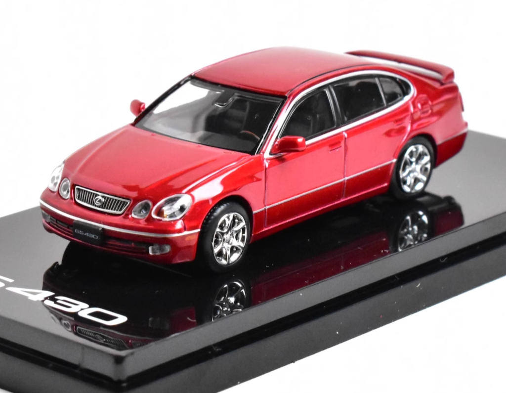 Hobby Japan 1:64 Red GS430 Sedan Sports Model Diecast Metal Car New Collection