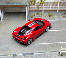 Load image into Gallery viewer, TOC 1:64 Red 488 Pista Coupe Sports Model Diecast Metal Car New Collection
