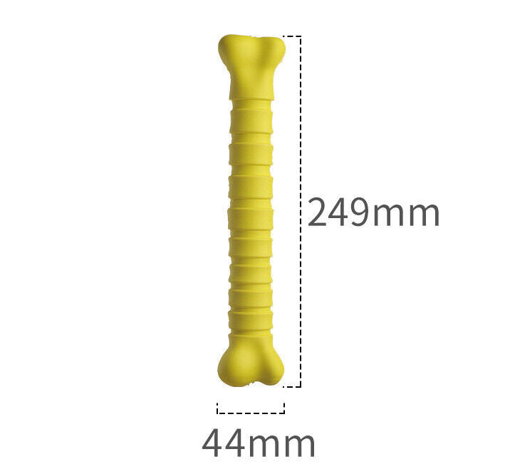 Dog Pet Toys Chew Rubber Long Bone Pet Play Fetch Dental Cleansing Durable Safe