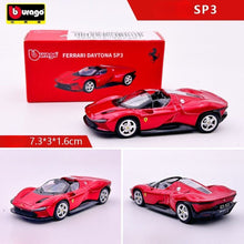 Load image into Gallery viewer, Bburago 1:64 Red Ferrari Daytona SP3 Racing Sports Model Diecast Metal Car New Collection
