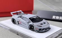 Load image into Gallery viewer, 1:64 Flame Grey Huracan GT LP610 LBWK Racing Sport Model Diecast Resin Car New Collection

