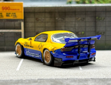 Load image into Gallery viewer, Master 1:64 JDM Yellow RX7 FD Pandem Racing Sports Model Diecast Metal Car New Collection
