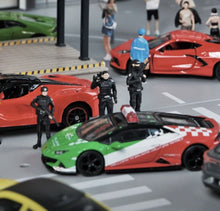 Load image into Gallery viewer, 1:64 Painted Figure Mini Model Miniature Resin Diorama Sand SWAT Policeman Toy
