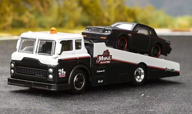Maisto 1:64 Ramp Trailer Truck 1987 Buick Grand National Model Toy Metal Car