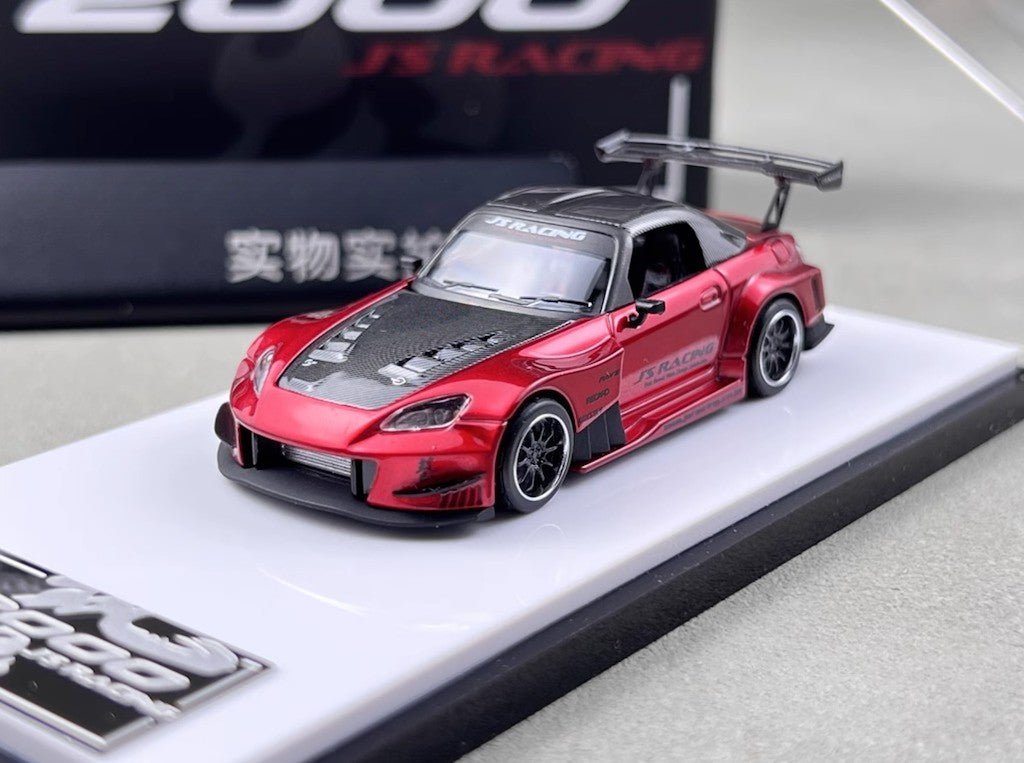 MT 1:64 JDM JS Red S2000 Racing Sports Model Diecast Metal Car New Collection