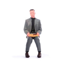Load image into Gallery viewer, 1:64 Painted Figure Model Miniature Resin Diorama Sand Sitting Man in Suit Toy New Collection
